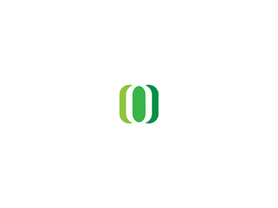 Green O Logo art black branding clean color design designer golden ratio icon identity illustrator letter logo logo design logotype monogram negative space