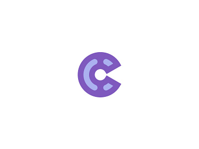 Purple C branding clean color cool design designer golden ratio icon identity illustration illustrator letter logo logo design logotype monogram negative space