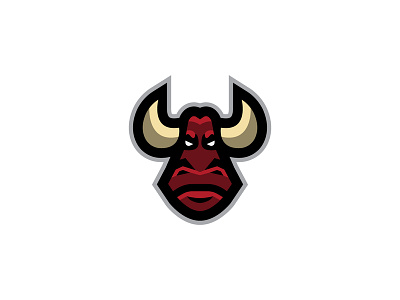 Bull Mascot Logo branding clean design designer golden ratio icon identity illustration illustrator logo logo design logotype mascot mascot logo monogram negative space sport