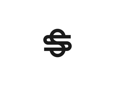 Black SS Logo awesome branding clean color cool design designer illustration illustrator letter logo logotype monogram new