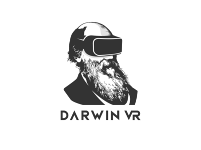 Darwin VR design illustration logo typography vector