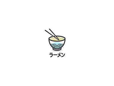 Ramen amazing art design japanese food logo logosai logoseeker ramen
