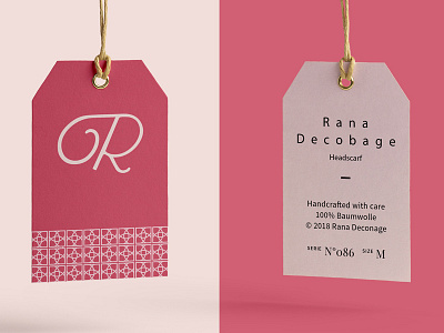 Rana Decobage Logo and Label Design branding design label logo