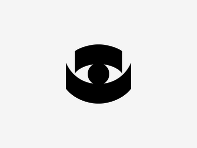 Eye eye human icon logo pupil simple