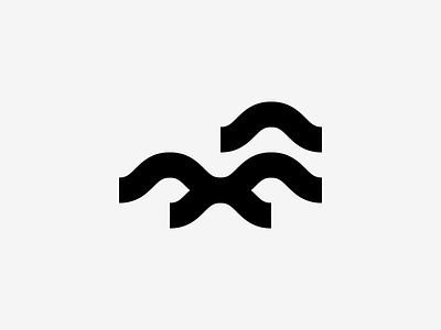 Waves icon logo mark ocean sea symbol water waves