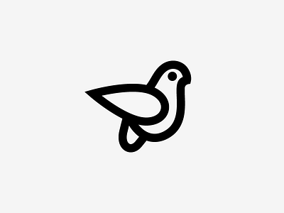 Bird bird icon logo mark