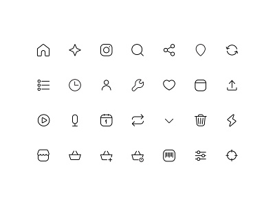 Icons for SuperUp's products app design flat icon minimal ui ux vector web website