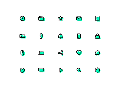 Icon set - inspired from wishbox