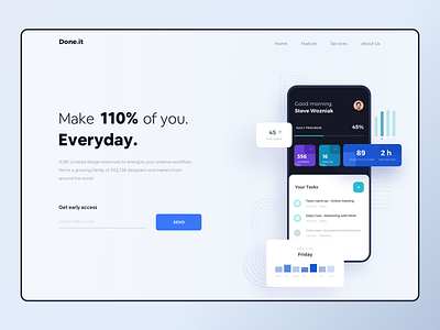 Daily Task Landing Page