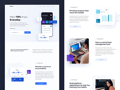 Doneit Landingpage by Anggit Yuniar Pradito for Omnicreativora on Dribbble