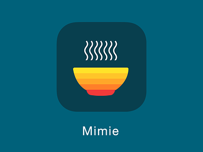 Mimie Icon application apps flat icon ios ios8 noddle timer