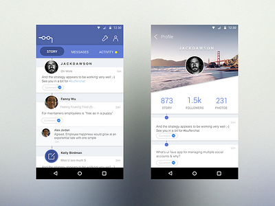 Story android app experience interface lollipop m mobile photo story ui ux