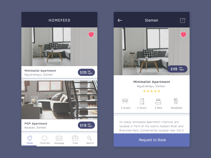 House Rent App travel hotel airbnb ecommerce apartment house home rent