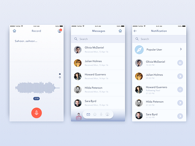 Voice Messaging App - Record Voice