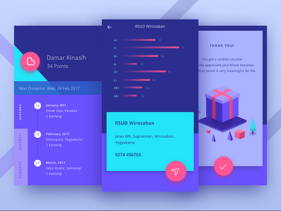 Blood Donation App Concept