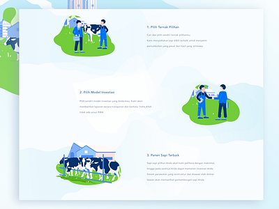Agriculture Investment - Finance Tech Landing Page cow dashboard farmer finance insights investment mobile application money wealth