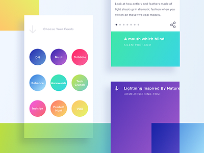 Muzli App Concept - Horizontal Scroll by Anggit Yuniar Pradito for ...