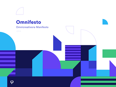 Omnifesto, a Design Manifesto brand branding design flat design identity illustration logo logotype manifesto pattern