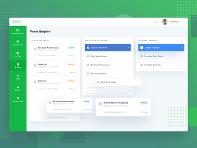 Engine Form - Dashboard