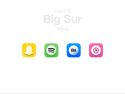Mac Big Sur logos