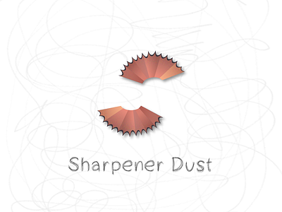 Sharpener Dust art design illustration pencil