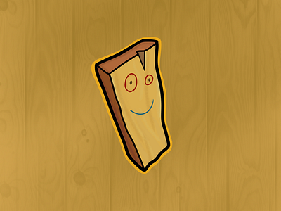 Plank from Ed Edd n Eddy cartoon design illustration ipad ui ux