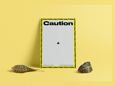 Caution poster caution poster poster a day poster art yellow