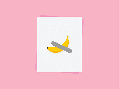Banana Duct tape poster