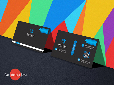 Standard Business Card business card colorfull creative moder print professional smart stylist unique