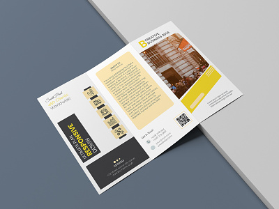 Corporate Trifold Brochure a4 brochure agency branding business corporate design indesign multipurpose print ready professional template trifold brochure us letter