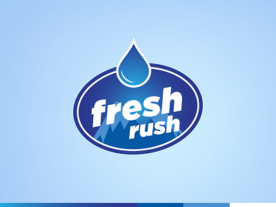 Fresh Rush Logo branding identity logo logo design water