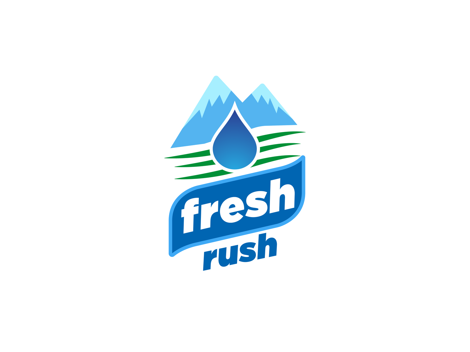 Fresh Rush Logo by Shuvam Shrestha on Dribbble