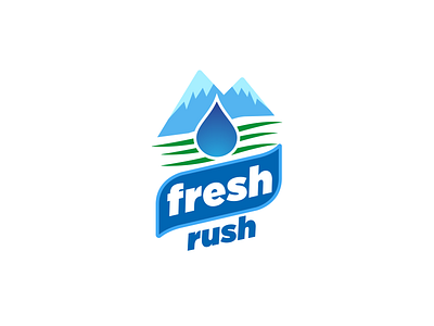 Fresh Rush Logo branding design icon illustration logo logodesign typography