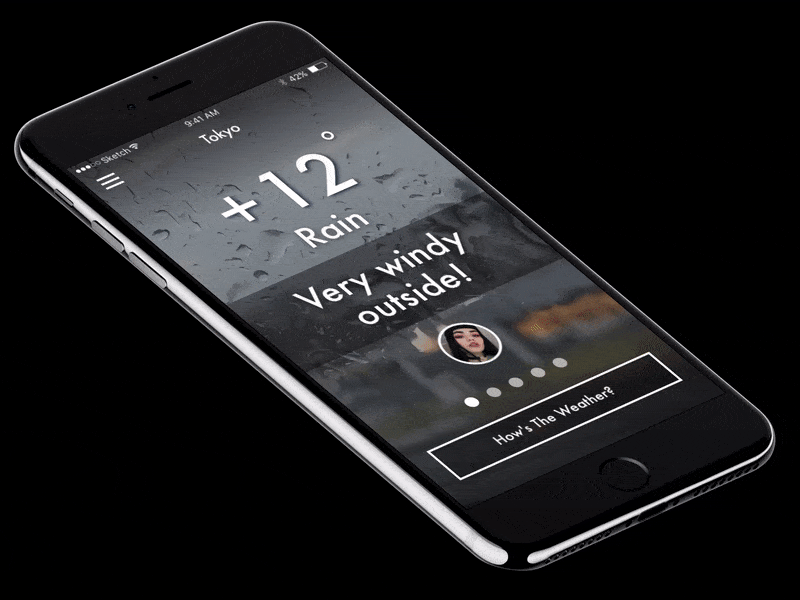 Weather app concept