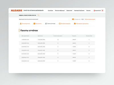 Aleado Reports design sketch table web web design website