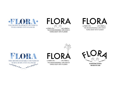 FLORA industrial design logo typography