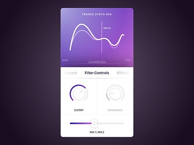 SoftSynth for iOS blur gradient ios iphone iphone 6 music synth synthesizer waves