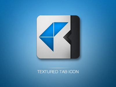 OS X Textured Tab Icon icon linen osx polygon shapes tab texture