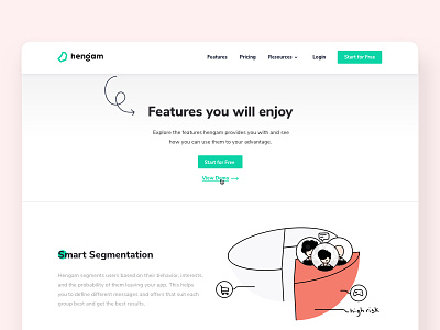 Feature Page design featured image features features page graphic hengam icon design icons iconset illustrations ui uidesign user interface design uxdesign vector web design webdesig