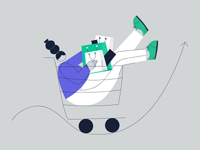 INCREASE SHOPPING  ILLUSTRATION