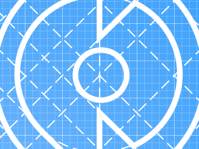 Proxignos Dev Logo blue blueprint developer lines logo outlines proxignos symmetry