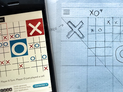 XO9 Game iOS vs Sketch