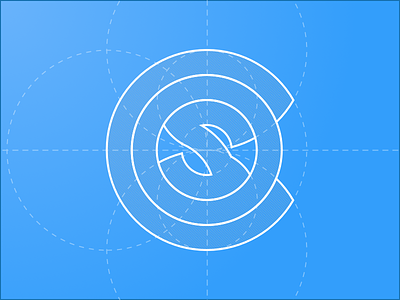 COS Logo Blueprint blueprint circles icon logo