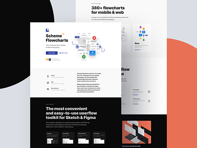 Scheme Flowcharts 2.0 andorid app figma figmadesign ios mobile prototype sketch ui uikit ux vector web wireframe