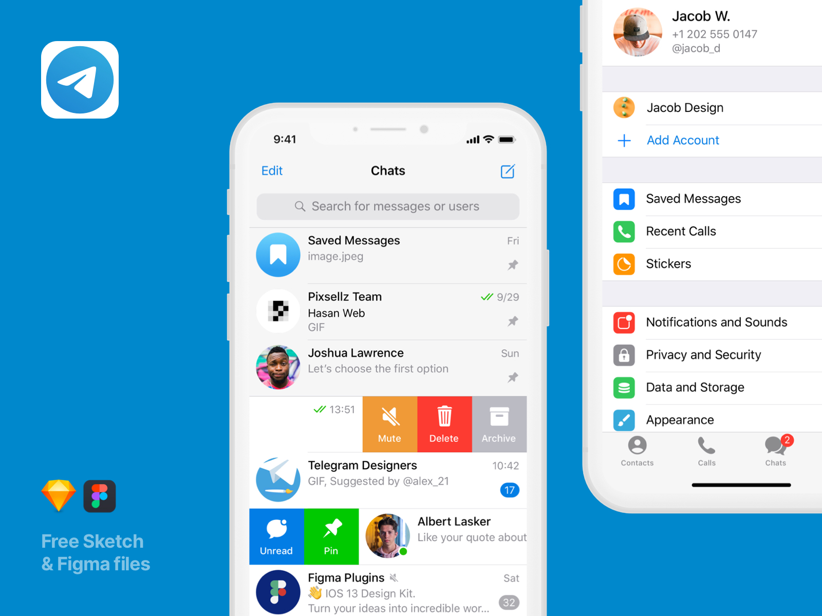 Download UI screens for Telegram messenger - Mobile Apps Library by ...