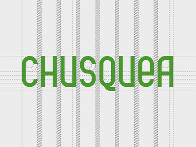 Chusquea Paisagismo type construction brand chusquea construction geometric identity logo type typography