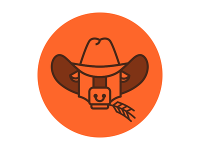 Farming Business cowboy farm farming business hat ox wheat