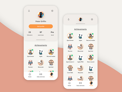 User profile 2020 trend clean debut design dribbble best shot flat icon illustration ui ux vector