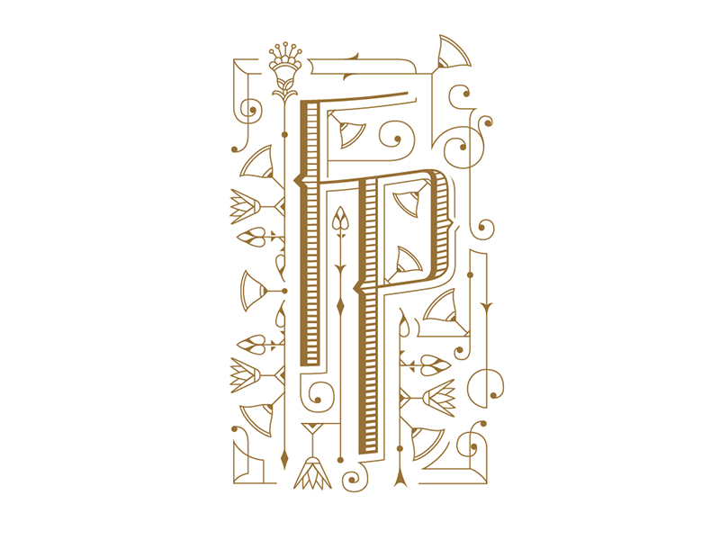 Fp monogram border