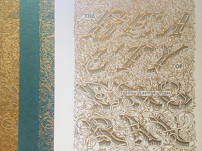 The Beauty of Engraving: The Nature of Victorian engraving kevin cantrell design lettering neenah paper
